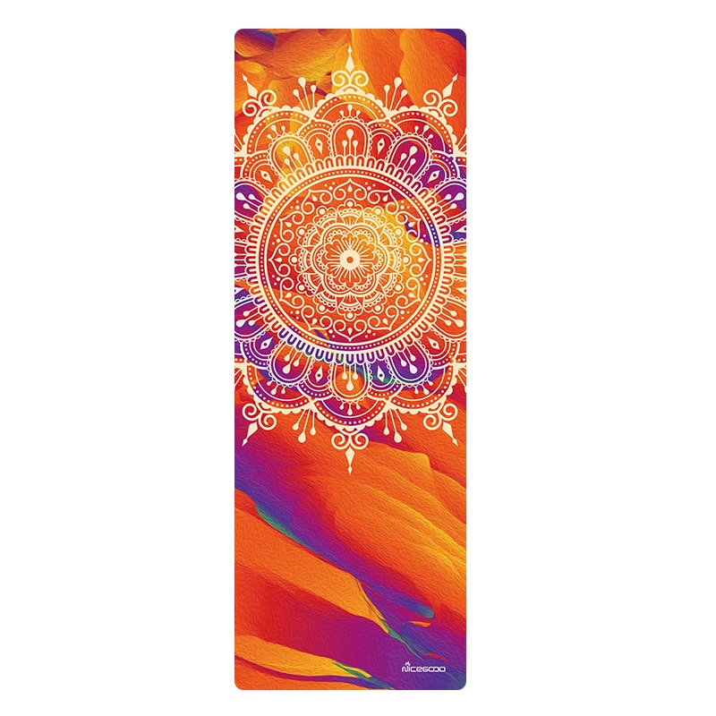 Suede Orange Rubber Yoga Mat