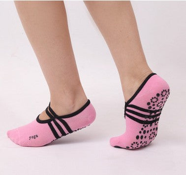 Women Anti-Slip Bandage Cotton Sports Yoga Socks