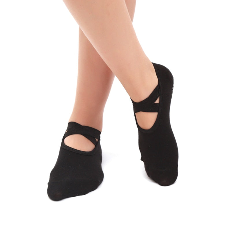 Women Professional Anti Slip Bandage Sports Yoga Socks