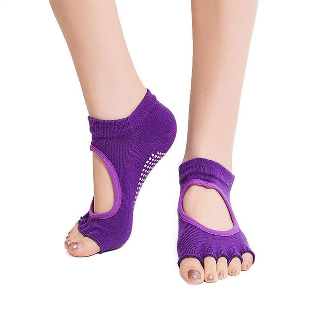 Finger-separated Yoga Socks