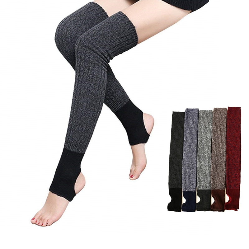 Women Acrylic Yoga Socks Non-slip Warm Latin