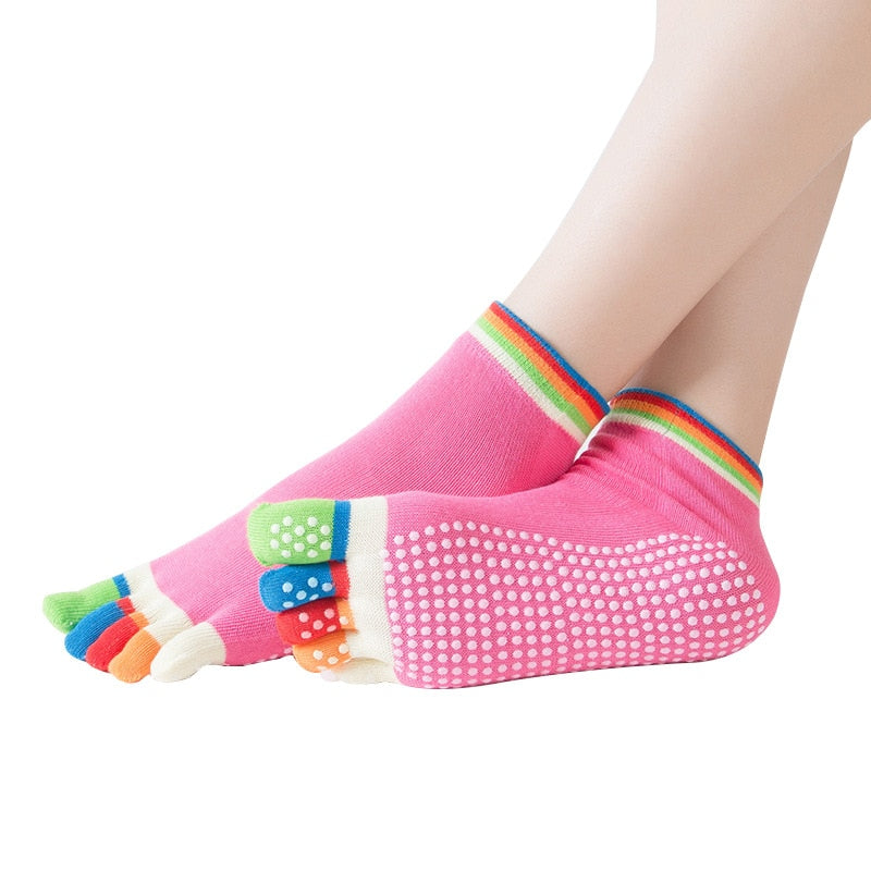 Yoga Socks Colorful Five Fingers