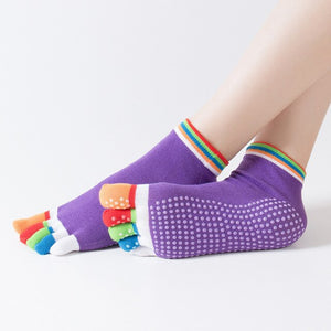 Yoga Socks Colorful Five Fingers