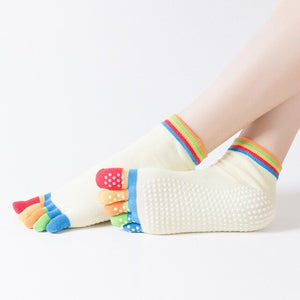 Yoga Socks Colorful Five Fingers