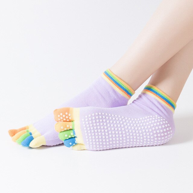 Yoga Socks Colorful Five Fingers