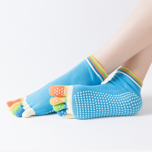 Yoga Socks Colorful Five Fingers