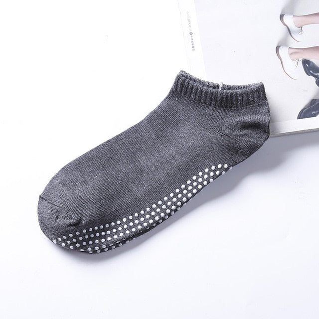 Men Professional Yoga Socks Polyester Anti Slip