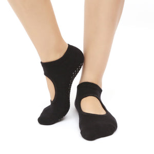 Women Yoga Socks Half Toe Backless