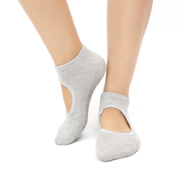 Women Yoga Socks Half Toe Backless