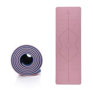 Yoga Mat With Position Line