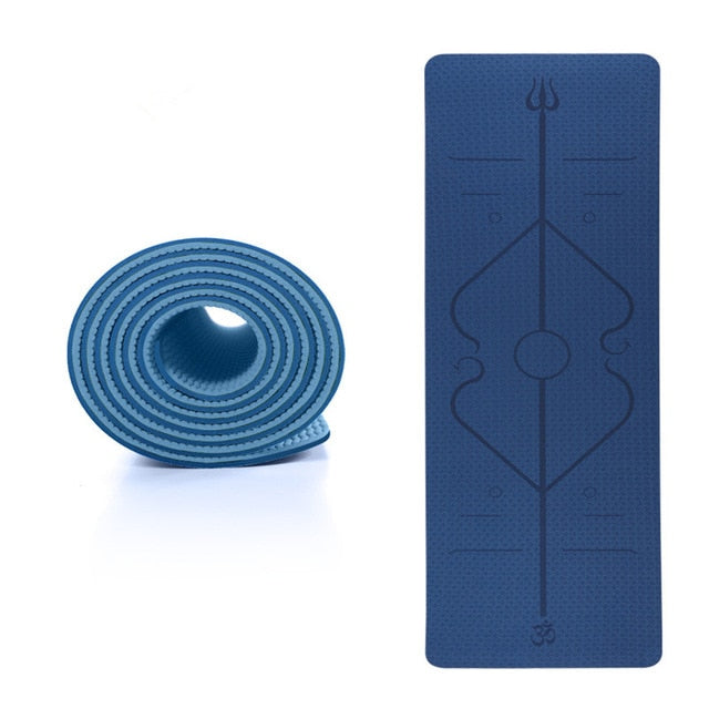 Yoga Mat With Position Line