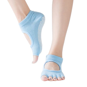 Anti Slip Cotton Finger-Separated Yoga Socks