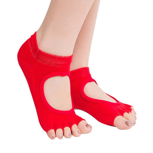 Anti Slip Cotton Finger-Separated Yoga Socks