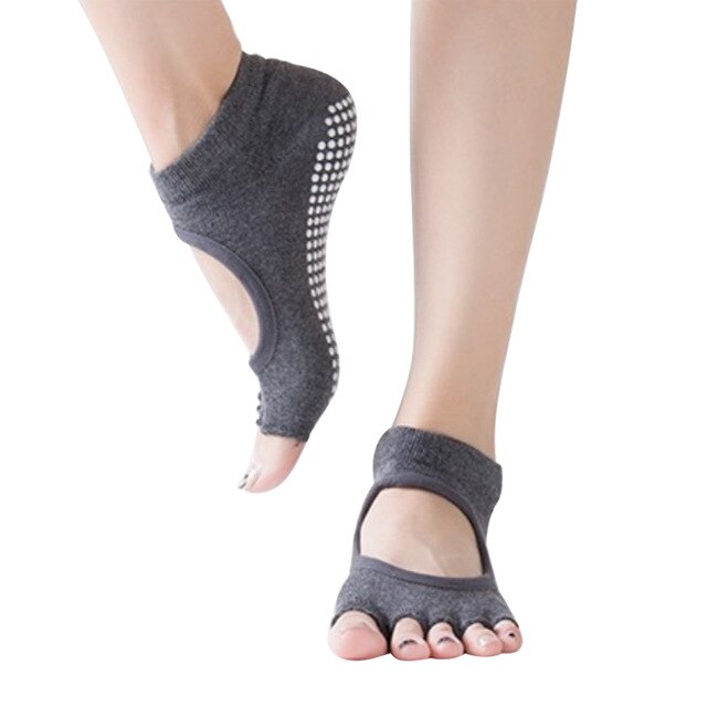 Anti Slip Cotton Finger-Separated Yoga Socks