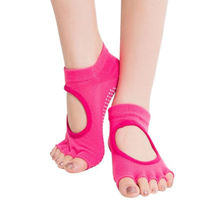 Anti Slip Cotton Finger-Separated Yoga Socks