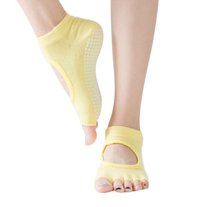 Anti Slip Cotton Finger-Separated Yoga Socks