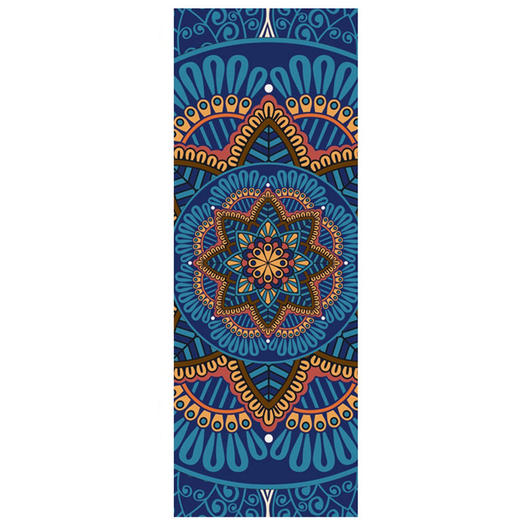 Lotus Pattern Suede Type Yoga Mat