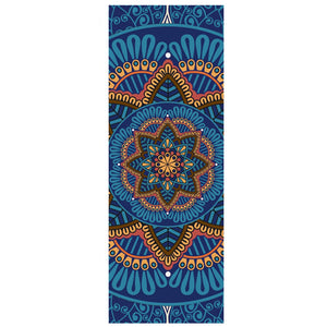 Lotus Pattern Suede Type Yoga Mat