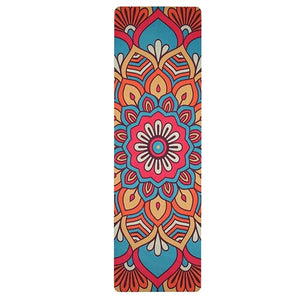 Lotus Pattern Suede Type Yoga Mat