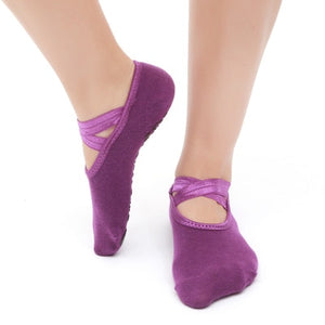 Women Professional Anti Slip Bandage Yoga Socks