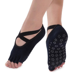 Professional Anti Slip Bandage Yoga Socks