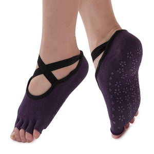 Professional Anti Slip Bandage Yoga Socks