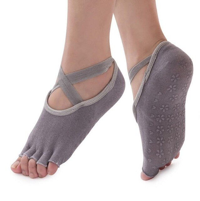 Professional Anti Slip Bandage Yoga Socks