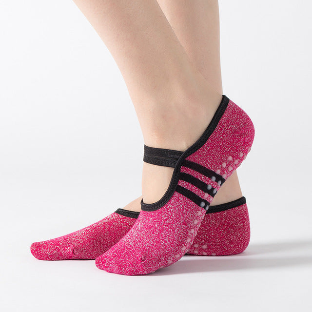 Yoga Socks Instep Strap Parallel