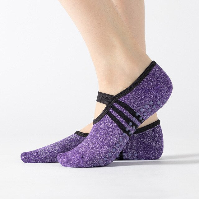 Yoga Socks Instep Strap Parallel